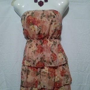 Rue 21 ruffle strapless dress